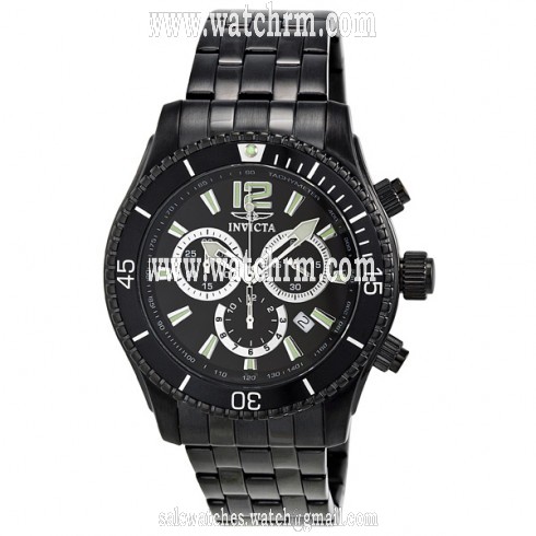 Invicta Black Ion-plated Chronograph Men's Watch 0624
