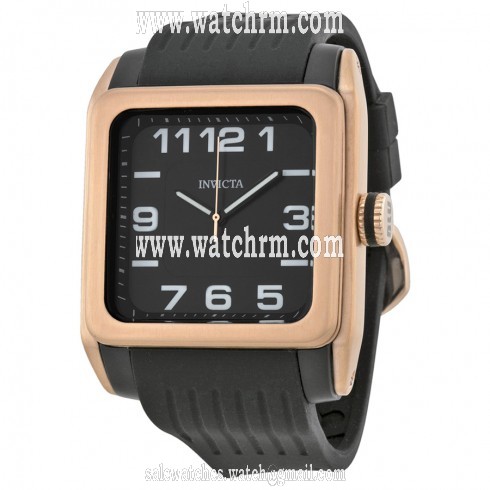 Invicta BLU Black Dial Black Rubber Men's Watch 16540