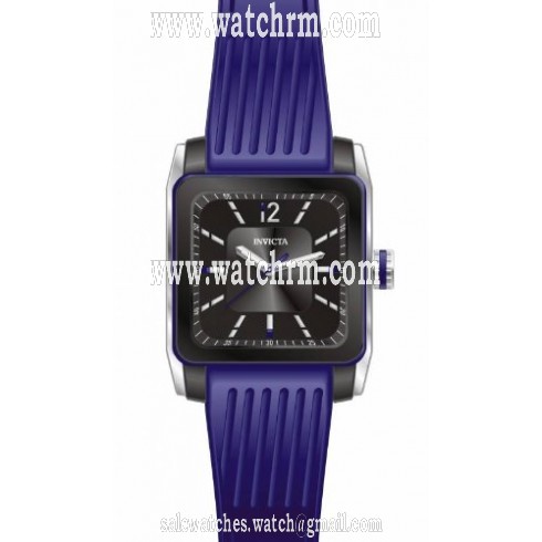 Invicta Blu Black Dial Purple Silicone Men's Watch 16464