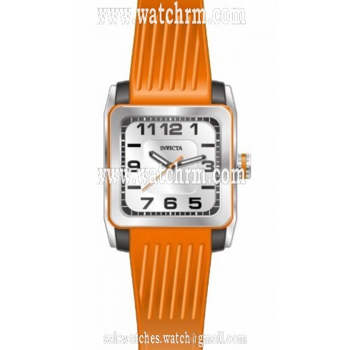 Invicta Blu White Dial Orange Silicone Men's Watch 16441
