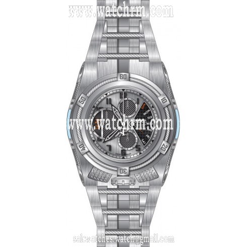 Invicta Bolt Chronograph Antique Silver Dial Stainless Steel Men's Watch 16318