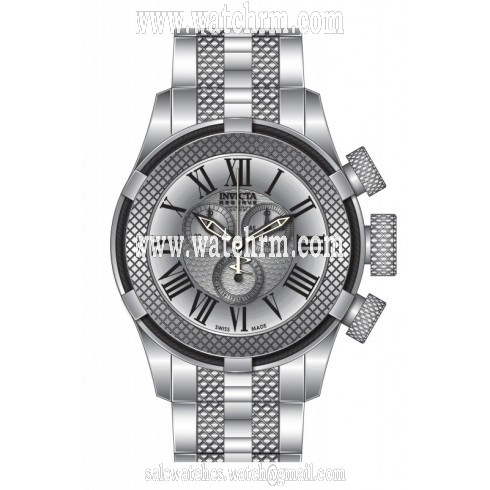 Invicta Bolt Chronograph Antique Silver Stainless Steel Mens Watch 17160