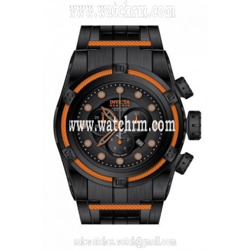 Invicta Bolt Chronograph Black Dial Black Ion-plated Men's Watch 14061