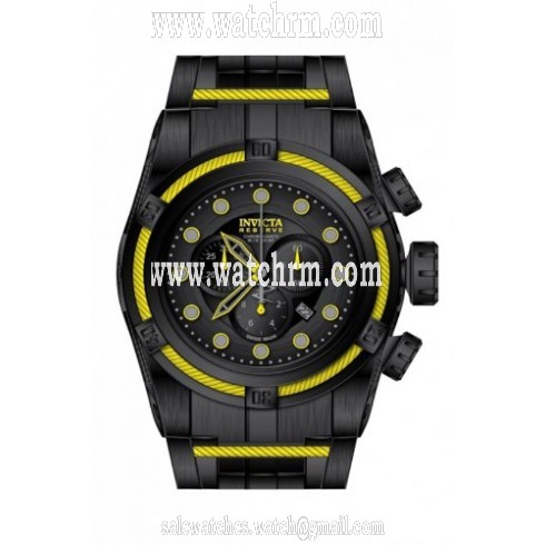 Invicta Bolt Chronograph Black Dial Black Ion-plated Men's Watch 14063.