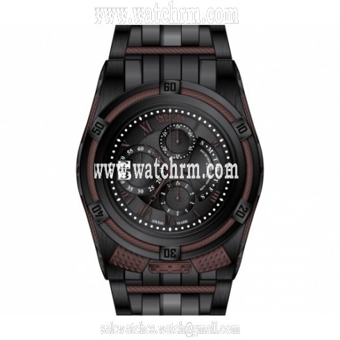 Invicta Bolt Chronograph Black Dial Black Polyurethane Band Men's Watch 12678