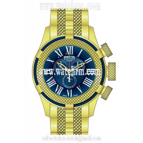 Invicta Bolt Chronograph Blue Dial Gold-plated Men's Watch 17164