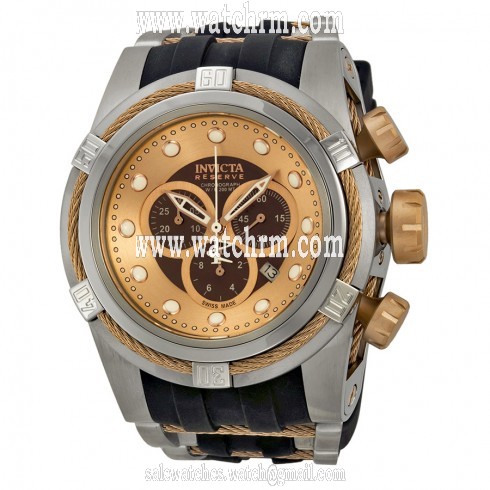 Invicta Bolt Chronograph Brown Dial Stainless Steel Men's Watch 0829