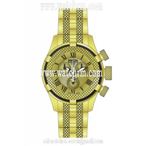 Invicta Bolt Chronograph Gold Dial Gold-plated Ladies Watch 17157