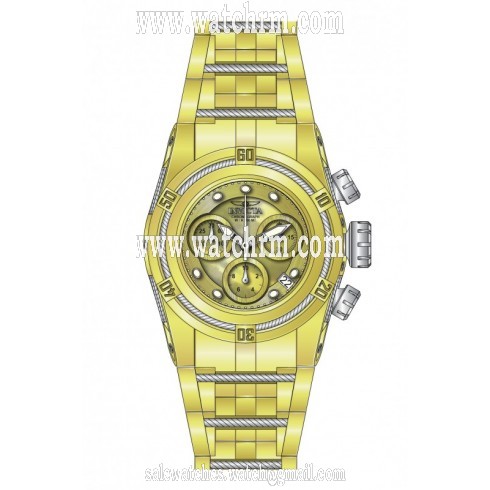 Invicta Bolt Chronograph Gold Dial Gold-tone Ladies Watch 16110