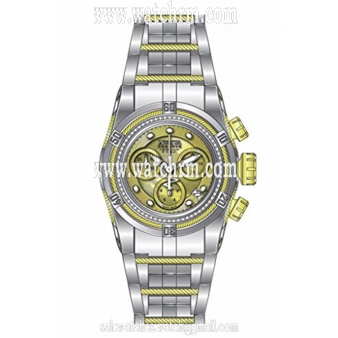 Invicta Bolt Chronograph Gold Dial Stainless Steel Men's Watch 15451
