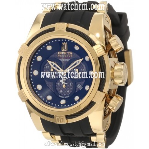Invicta Bolt Chronograph grey Dial Black Rubber Men's Watch 12955