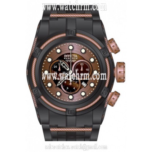 Invicta Bolt Chronograph Mother of Pearl Dial Black Ion-plated Men's Watch 12748
