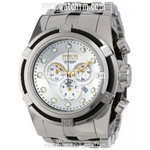 Invicta Bolt Chronograph Silver Dial Stainless Steel Men's Watch 14067