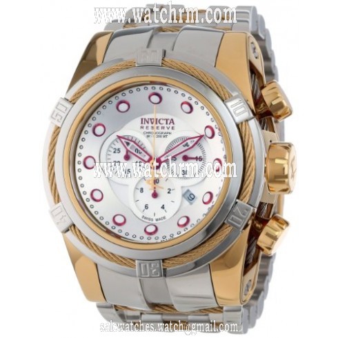 Invicta Bolt Chronograph Silver Dial Stainless Steel Men's Watch 14068