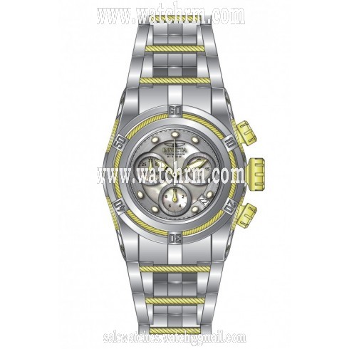 Invicta Bolt Chronograph Silver Dial Stainless Steel Watch 16108
