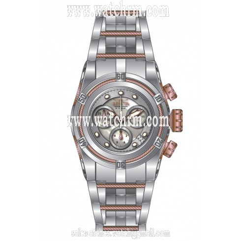Invicta Bolt Chronograph Silver Dial Stainless Steel Watch 16109