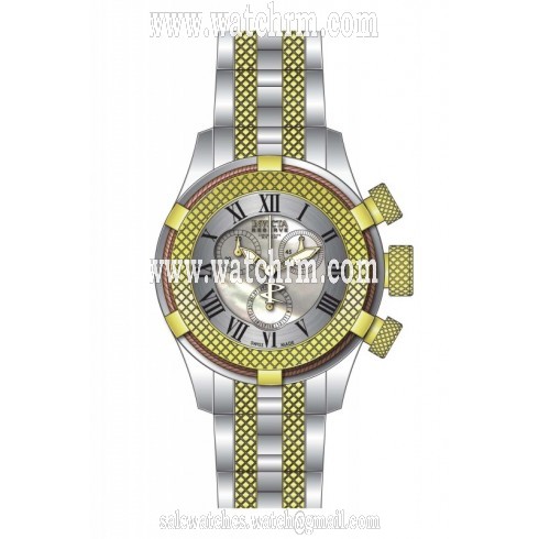 Invicta Bolt Chronograph Silver Dial Two-tone Ladies Watch 17430