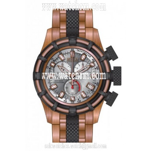 Invicta Bolt Chronograph Silver Dial Two-tone Men's Watch 80546