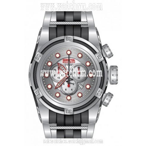 Invicta Bolt Chronograph Silver-tone Dial Stainless Steel Men's Watch 14070