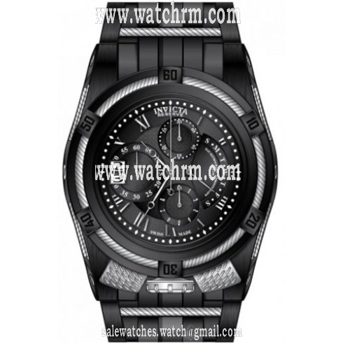 Invicta Bolt Chronograph Stainless Steel Black PVD Men's Watch 12675
