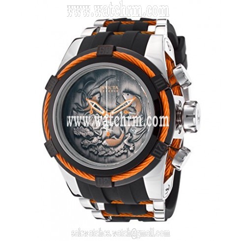 Invicta Bolt Grey Dial Black Polyurethane Men's Watch 14193