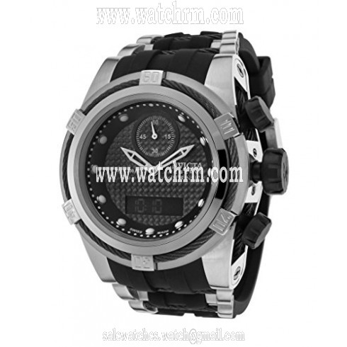 Invicta Bolt Grey Dial Black Rubber Men's Watch 12491
