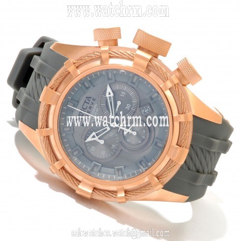 Invicta Bolt Reserve Chronograph Grey Dial Rose Gold-Tone Men's Watch 11818