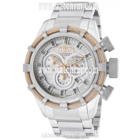 Invicta Bolt Reserve Chronograph Silver Dial Men's Watch 11034