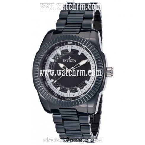 Invicta Ceramics Black Dial Black Ceramic Men's Watch 15324