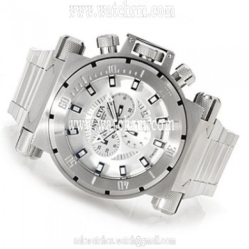 Invicta Coalition Chronograph Silver-tone Dial Stainless Steel Men's Watch 14007