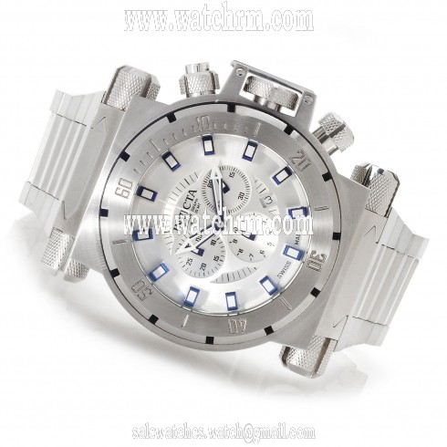 Invicta Coalition Chronograph Silver-tone Dial Stainless Steel Men's Watch 14008
