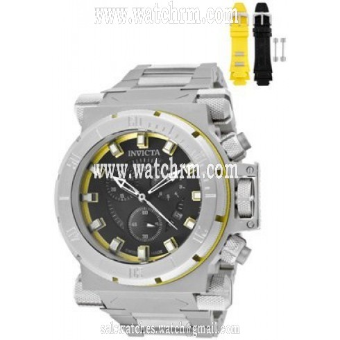 Invicta Coalition Force Black Dial Stainless Steel Men's Watch IN10020