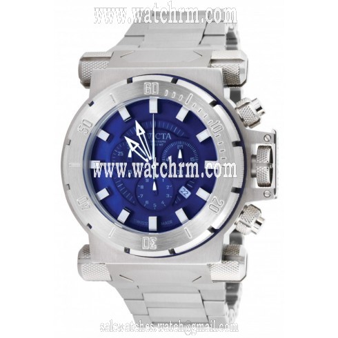 Invicta Coalition Force Classic Chronograph Blue Dial Stainless Steel Men's Watch 1939