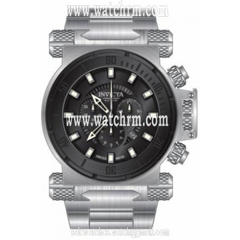 Invicta Coalition Forces Chronograph Black Dial Stainless Steel Men's 80499