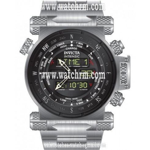Invicta Coalition Forces Chronograph Black Dial Stainless Steel Men's Watch 13073