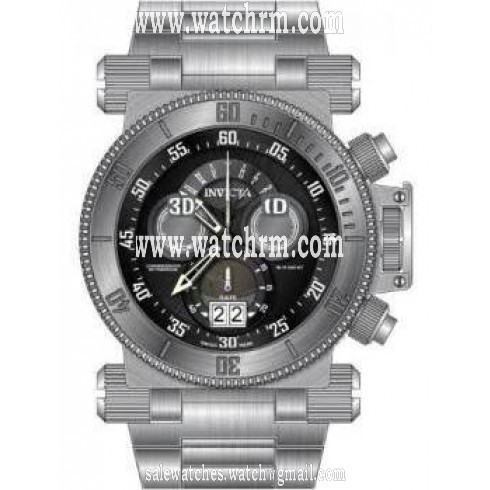 Invicta Coalition Forces Chronograph Black Dial Stainless Steel Men's Watch 17638