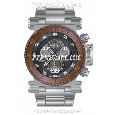 Invicta Coalition Forces Chronograph Black Dial Stainless Steel Men's Watch 17645