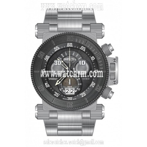 Invicta Coalition Forces Chronograph Black Dial Stainless Steel Men's Watch 17646