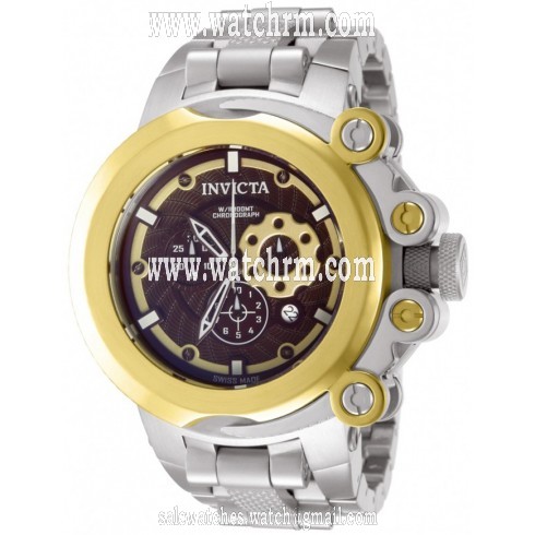 Invicta Coalition Forces Chronograph Brown Dial Stainless Steel Men's Watch 11654