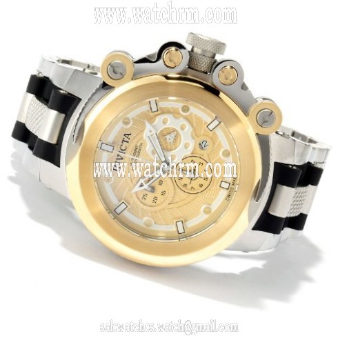 Invicta Coalition Forces Chronograph Gold Dial Stainless Steel Men's Watch 11656
