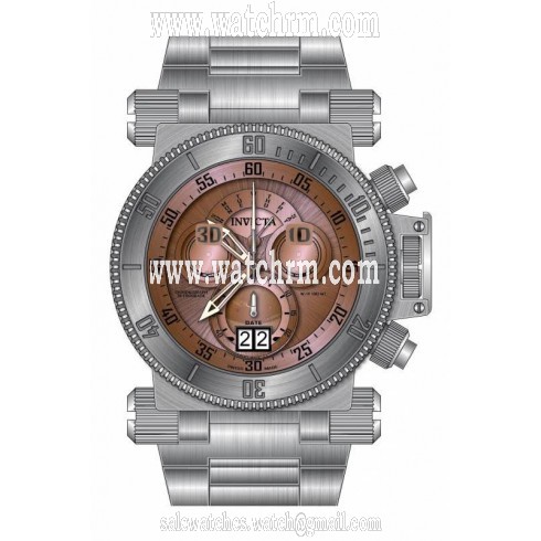 Invicta Coalition Forces  Chronograph Rose Dial Stainless Steel Men's Watch 17641
