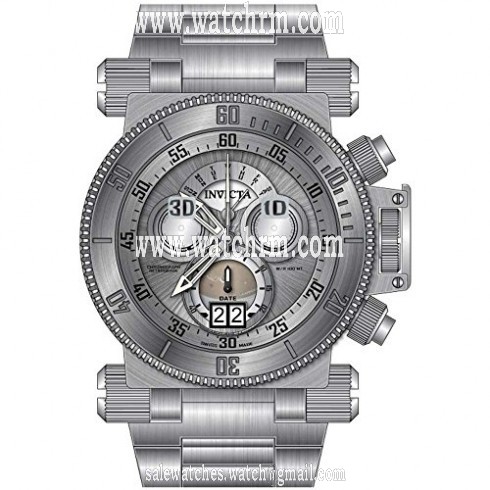 Invicta Coalition Forces Chronograph Silver Dial Stainless Steel Men's Watch 17639