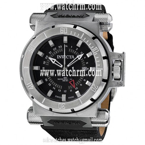 Invicta Coalition Forces GMT Black Dial Stainless Steel Men's Watch 12684