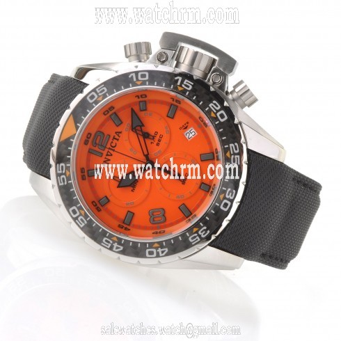 Invicta Corduba Chronograph Orange Dial Stainless Steel Men's Watch 12453
