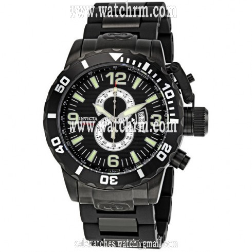 Invicta Corduba Diver Chronograph Black Dial Black PVD Stainless Steel Men's Watch 4902