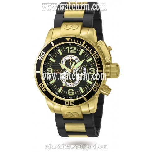 Invicta Corduba Diver Chronograph Black Dial Black Rubber Men's Watch 4900