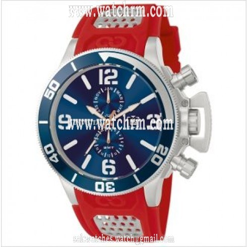 Invicta Corduba GMT Blue Dial Stainless Steel Red Rubber Men's Watch 80311