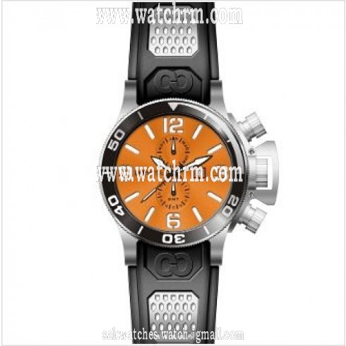 Invicta Corduba GMT Orange Dial Stainless Steel Black Rubber Men's Watch 80205