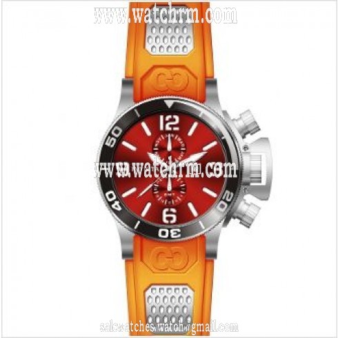 Invicta Corduba GMT Red Dial Stainless Steel Orange Rubber Men's Watch 80224