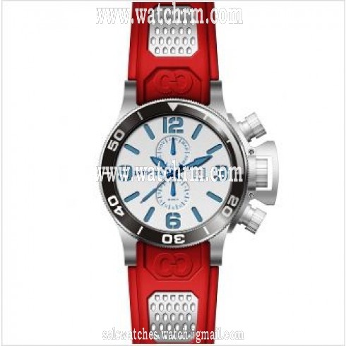 Invicta Corduba GMT Silver Dial Stainless Steel Red Rubber Men's Watch 80209